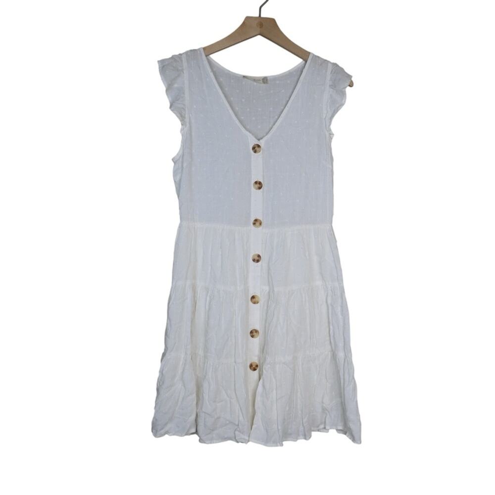 Altar'd State Womens S White V-Neck Summer Dress